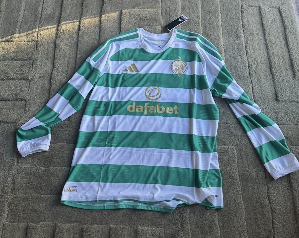 Celtic home 2026 2027 hoops long sleeve authentic