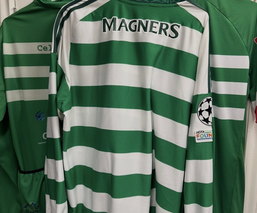 2024 2025 Celtic home hooped jersey by Adidas