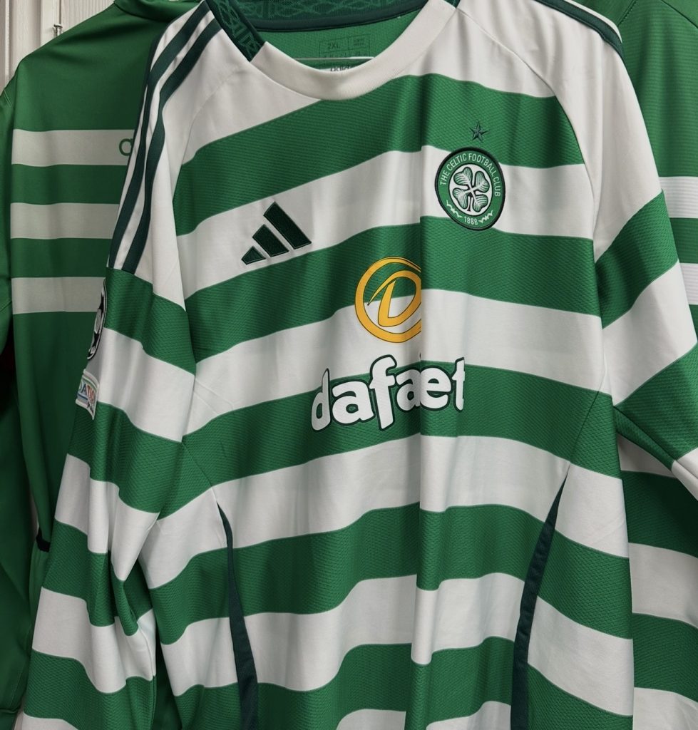 2024 2025 Celtic home hooped jersey by Adidas