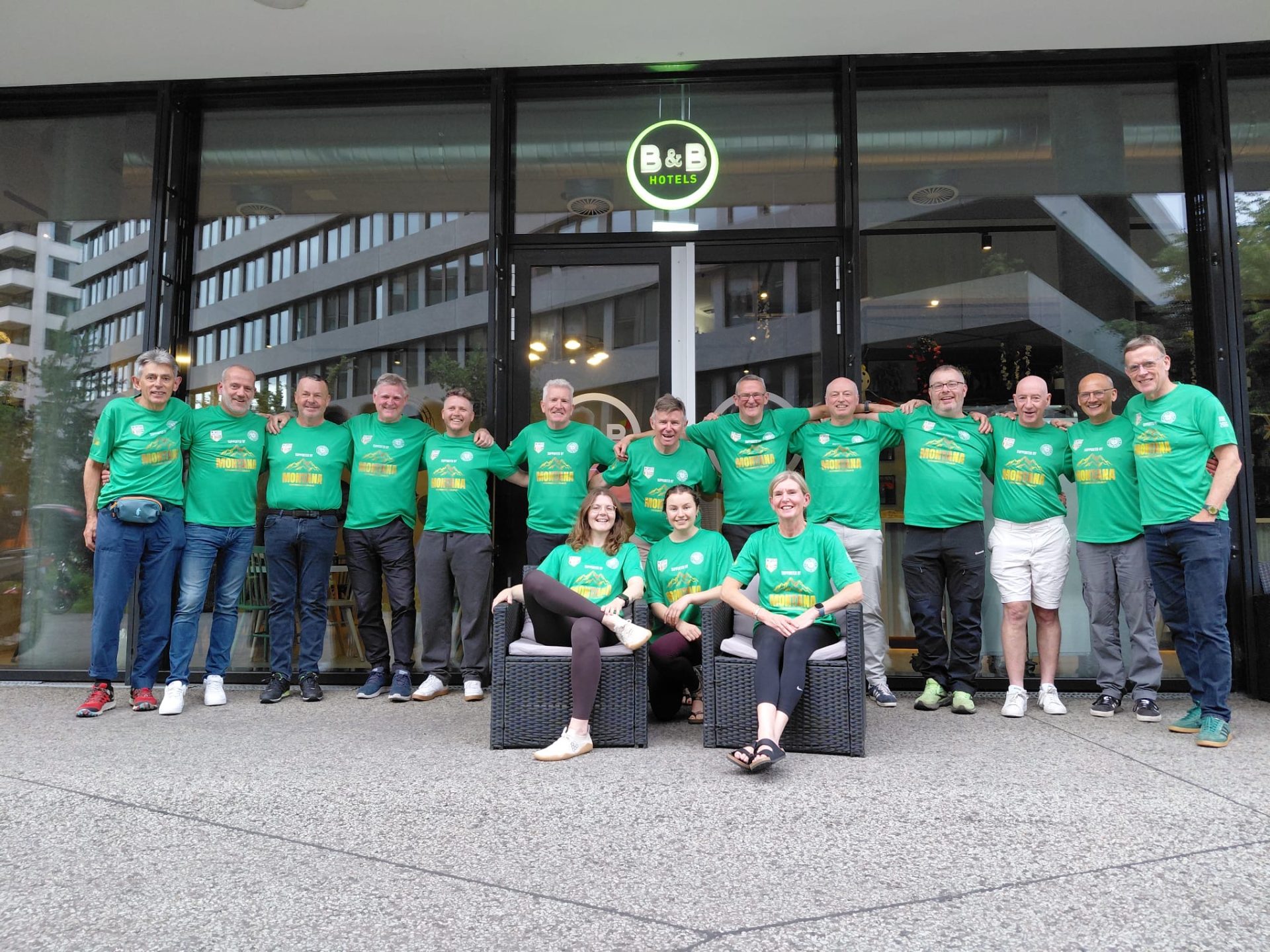 Team at hotel in Basel