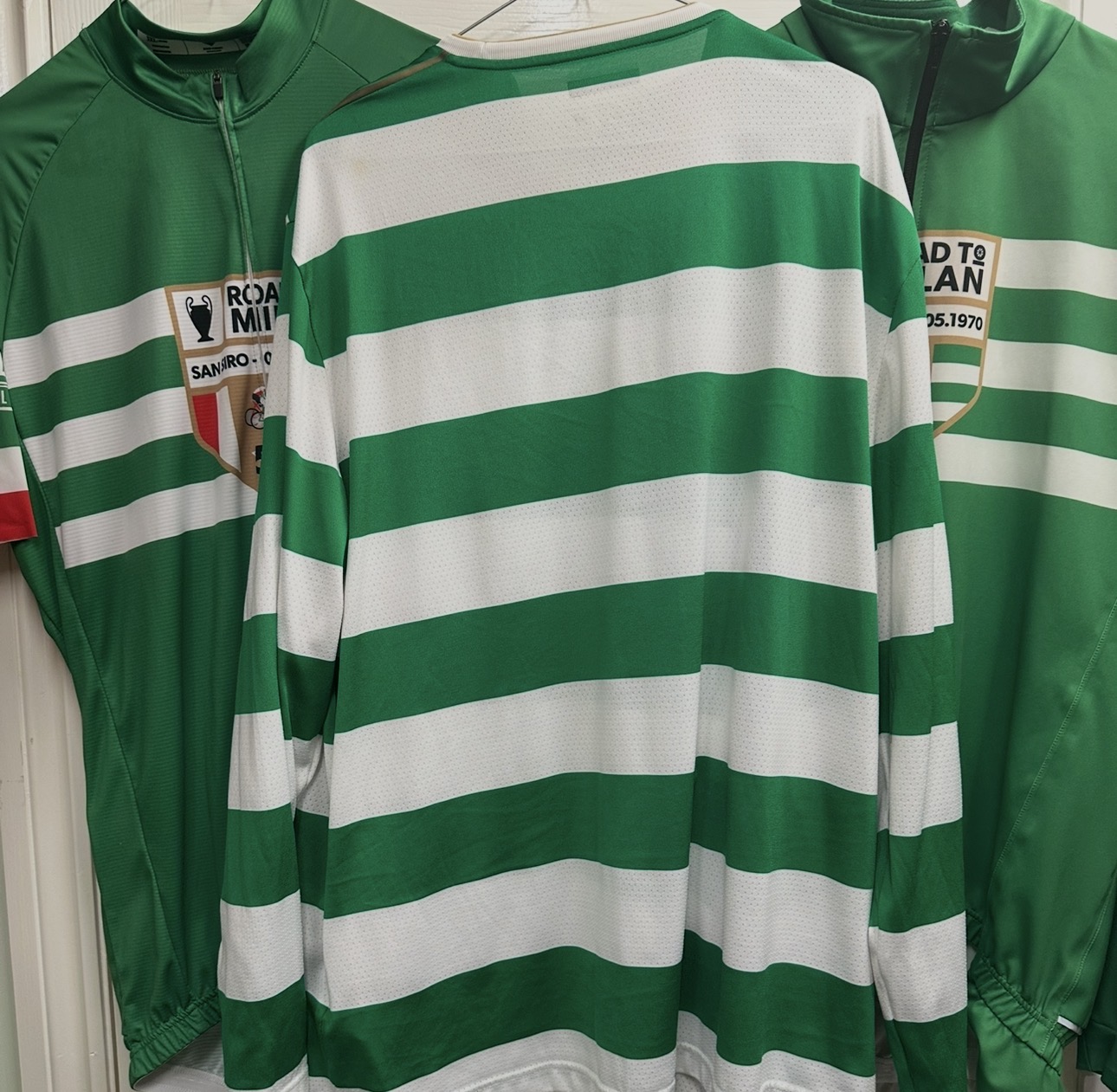 Celtic home hoops long sleeve from season 2016-2017