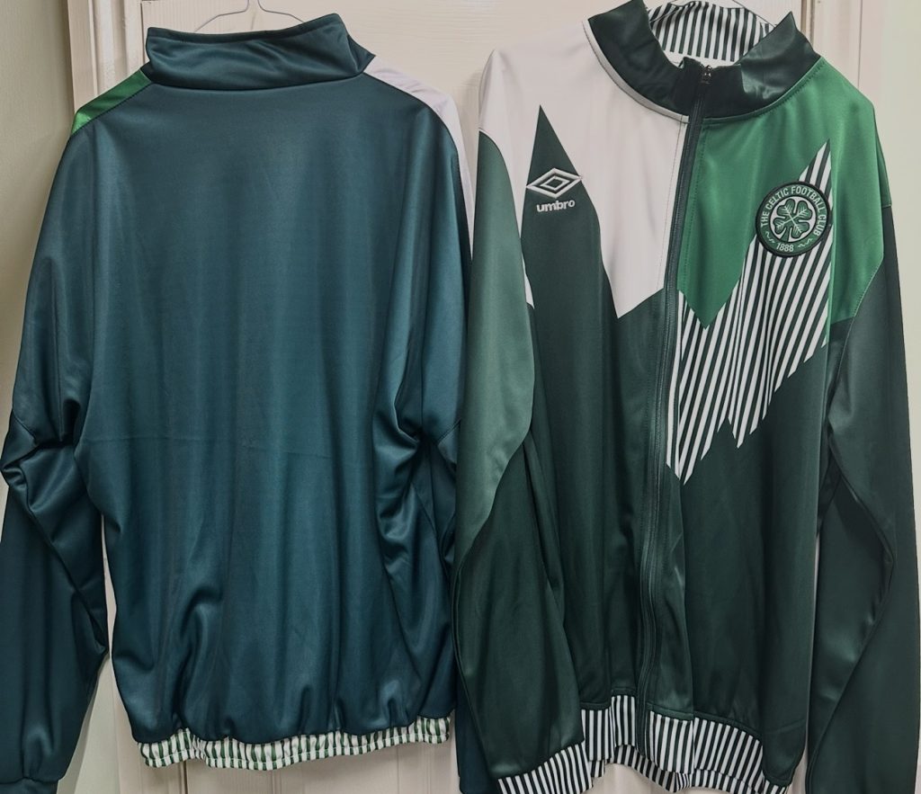 Celtic 1991-1992 Tracksuit jacket by Umbro