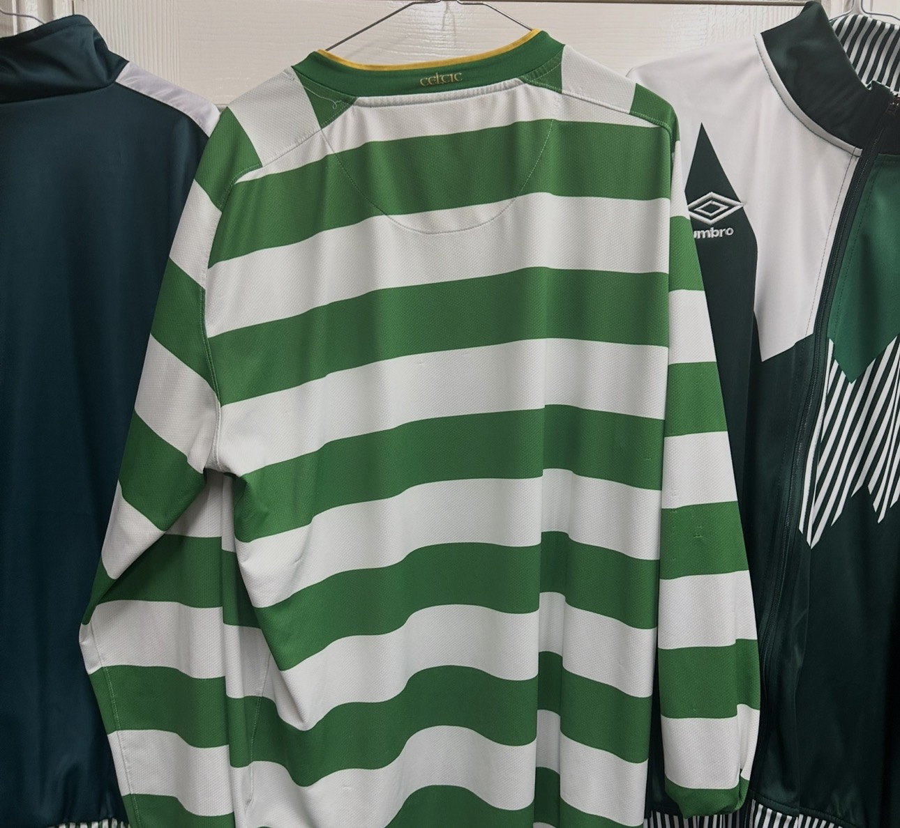 Celtic home hoops long sleeve 2008-2010 by Nike