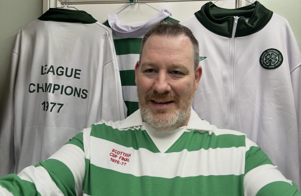 Celtic home hoops by Umbro from 1976 Scottish cup final