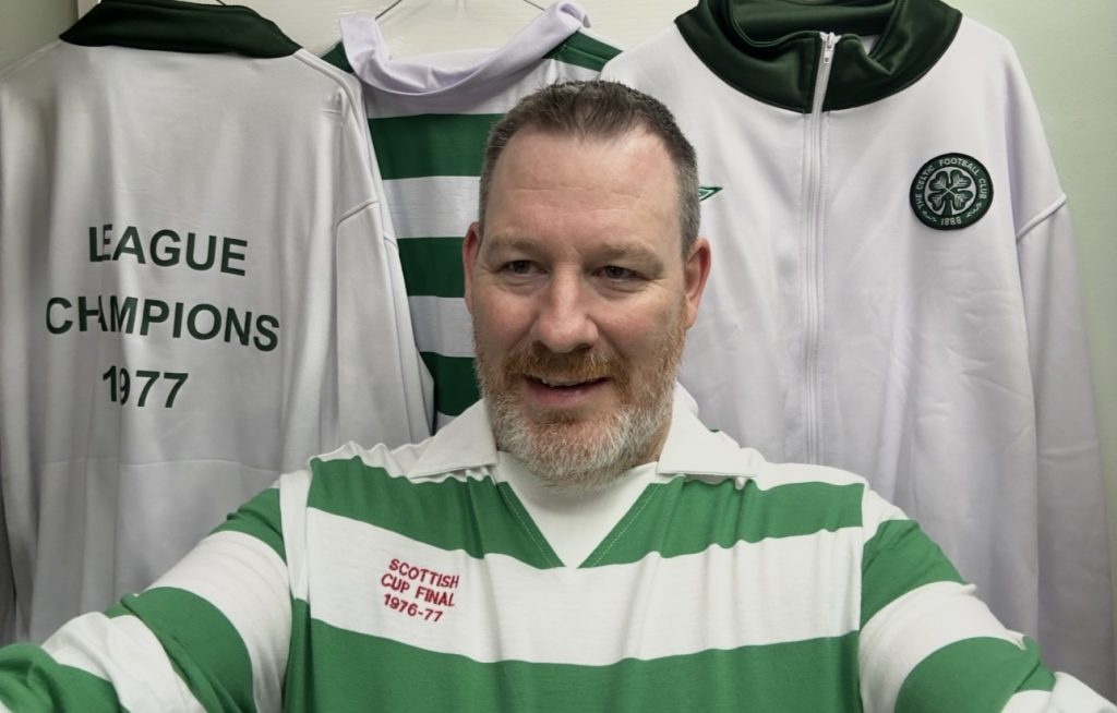Celtic home hoops by Umbro from 1976 Scottish cup final