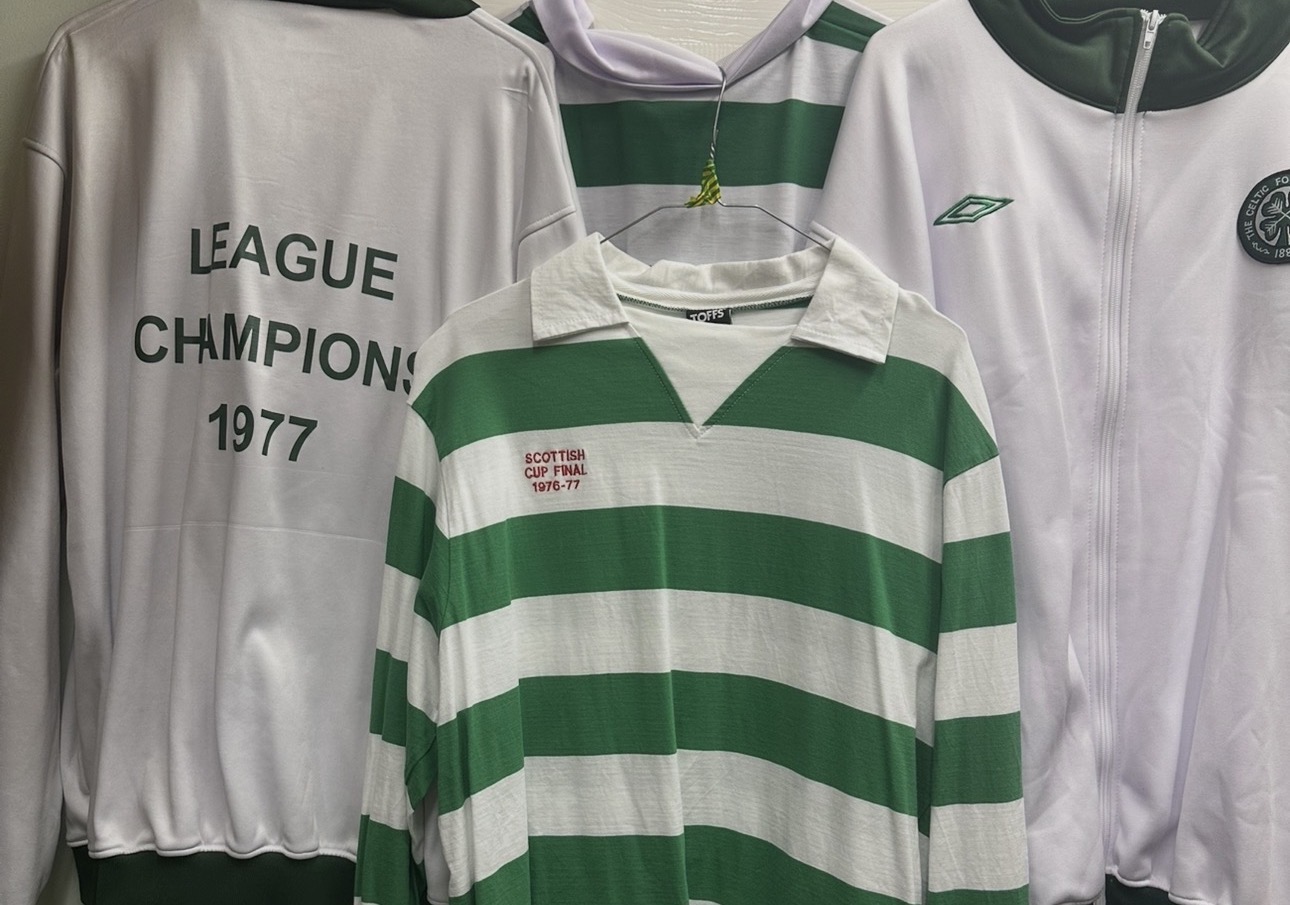 Celtic home hoops by Umbro from 1976 Scottish cup final