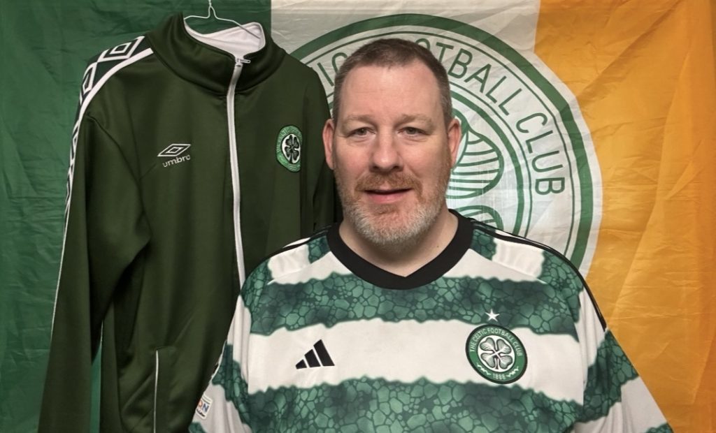 Celtic home hoops short sleeve 2023 2024 by Adidas