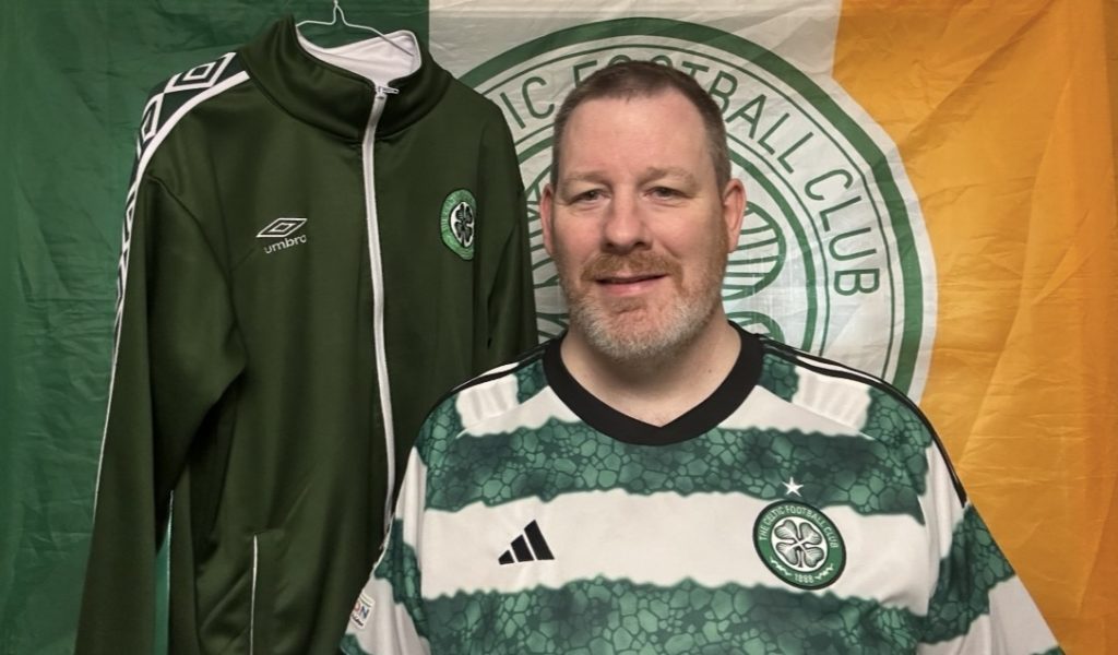 Celtic home hoops short sleeve 2023 2024 by Adidas