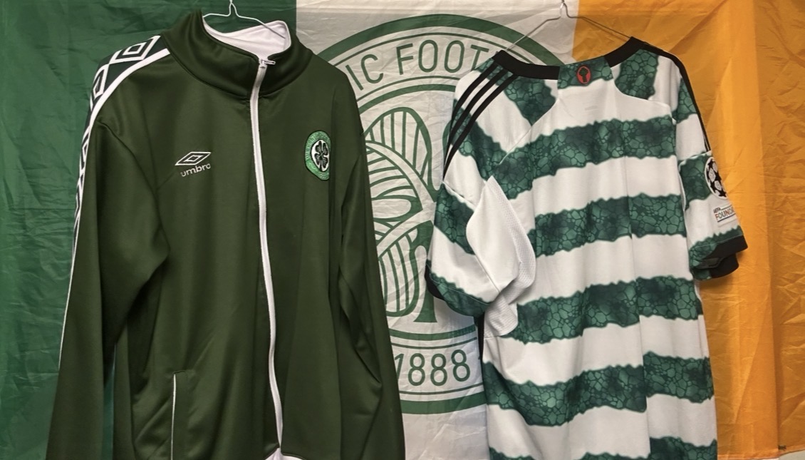 Celtic home hoops short sleeve 2023 2024 by Adidas
