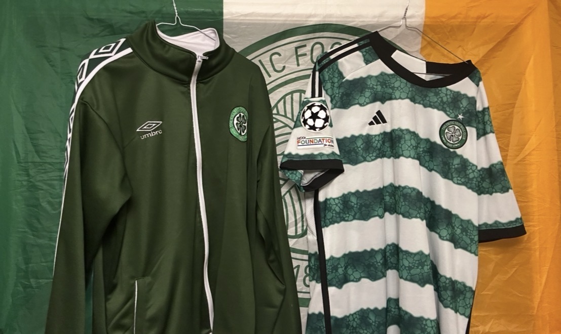 Celtic home hoops short sleeve 2023 2024 by Adidas