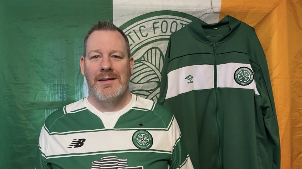 Celtic short sleeve home hoops from Season 2015 2016 by New Balance