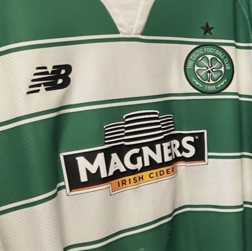 Celtic short sleeve home hoops from Season 2015 2016 by New Balance