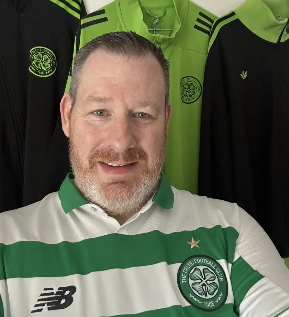 Celtic home hoops short sleeve shirt 2019 - 2020 season by New Balance