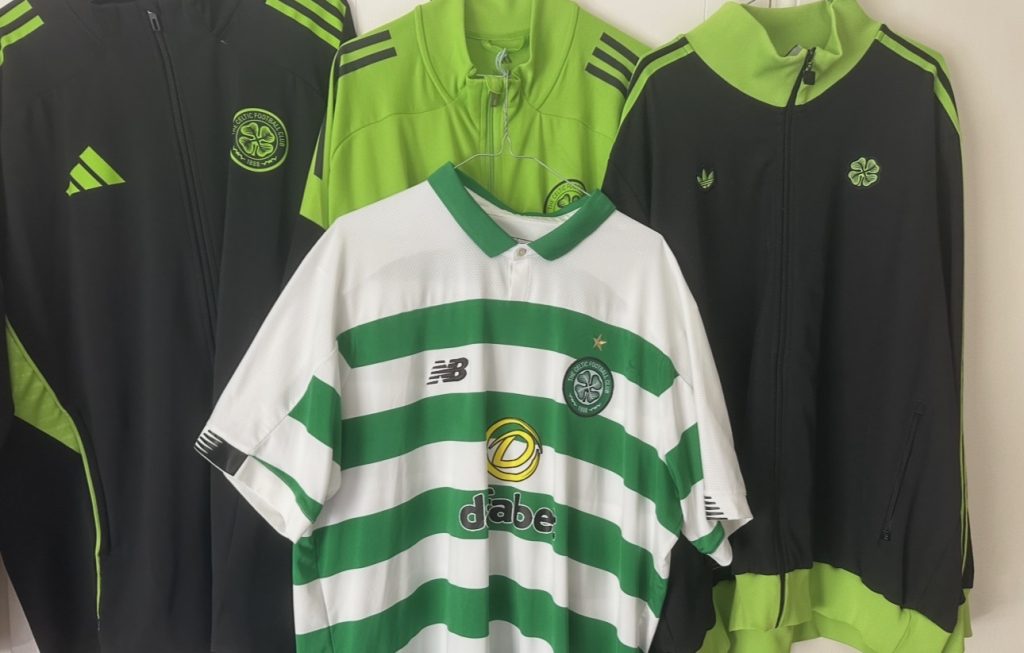 Celtic home hoops short sleeve shirt 2019 - 2020 season by New Balance