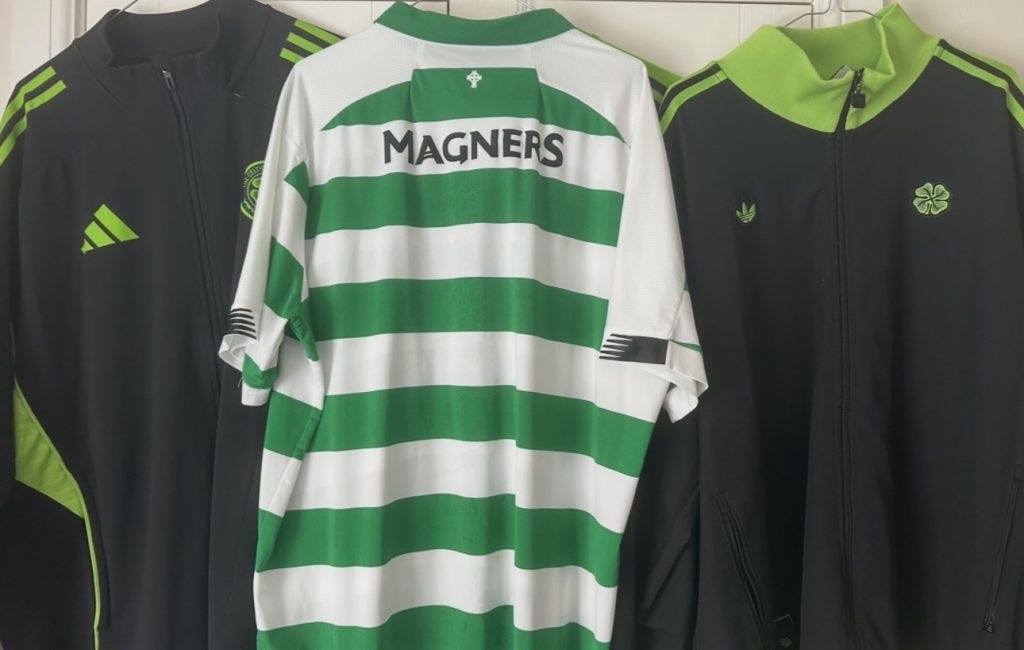 Celtic home hoops short sleeve shirt 2019 - 2020 season by New Balance