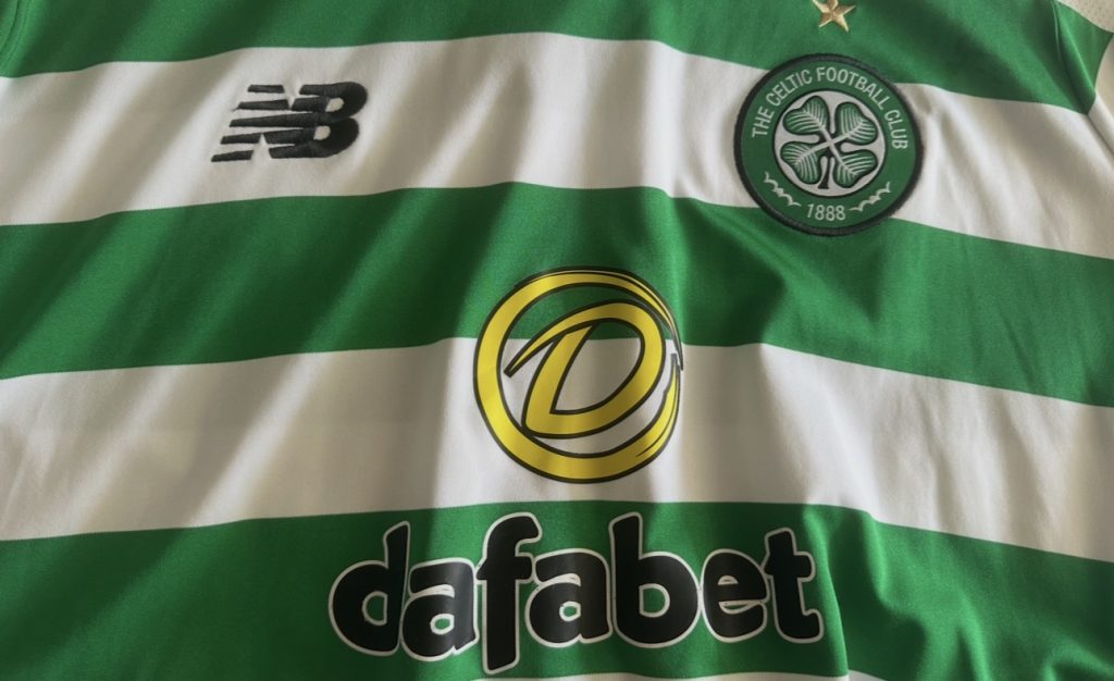 Celtic home hoops short sleeve shirt 2019 - 2020 season by New Balance