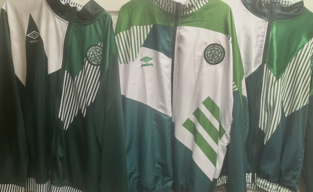 Celtic tracksuit tops from season 1991/1993 by Umbro