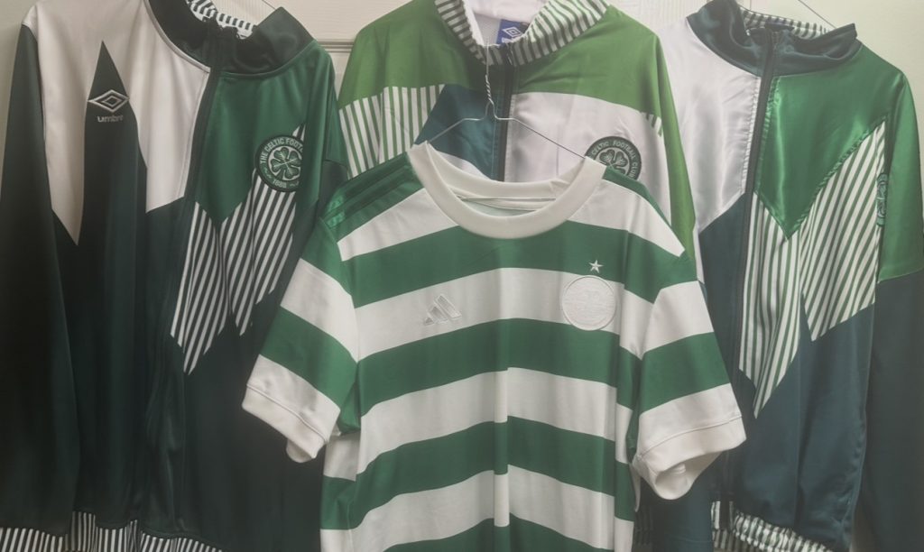 Celtic home hoops shirt from season 2023 / 2024 by Adidas