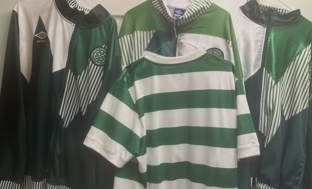 Celtic home hoops shirt from season 2023 / 2024 by Adidas