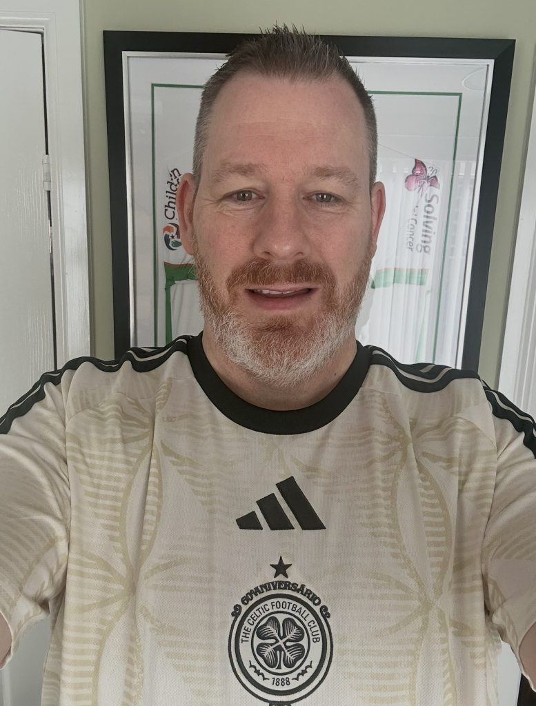 Celtic white cream away shirt from season 2026 2027